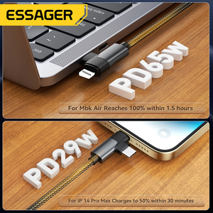 Essager ES-X59 Loạt 2 Trong 1 USB-A Để USB C Sạc Cáp - Product Image 3