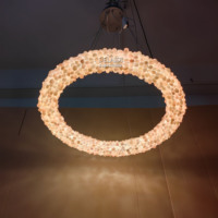 Lampes en cristal de roche linéaire, lustres en quartz, luminaires suspendus en cristal, éclairage de décoration pour la maison