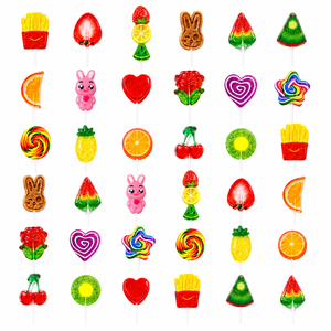Approvisionnement en gros pour les fabricants de bonbons : Sucettes aux fruits <span class=keywords><strong>kiwi</strong></span> en boîte, quantité en vrac, Halal, BRC, personnalisation de marque propre, OEM - Product Image 4