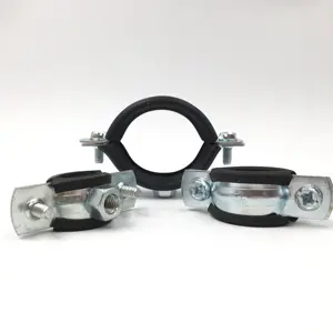 Chinese factory Welding type clamps M8 with rubber telescopic clamp welding rubber pipe clamps