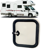 Porte extérieure isolée personnalisable en alliage d'aluminium blanc pour camping-car, caravane, motorhome, accessoires de trappe à bagages