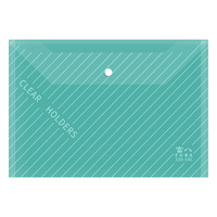 Porte-documents A4 robuste avec bouton-pression, pochette de classement personnalisable, organiseur transparent