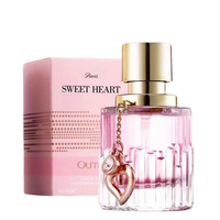 Perfume Personalizado de 40 ml, Eau de Toilette, Aroma Especiado y Frutal para Mujer, con Botella en Forma de Corazón, Larga Duración, OEM, ODM, Venta al Por Mayor