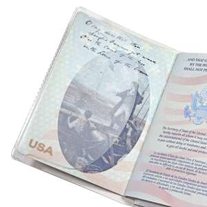 Pochette de passeport en PVC ultra-transparent de haute qualité, impression personnalisée - Product Image 6