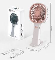 Mini ventilateur électrique portable rechargeable par Usb, avec logo personnalisé