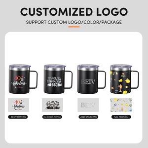 <span class=keywords><strong>Tazza</strong></span> <span class=keywords><strong>da</strong></span> Viaggio a Doppia Parete <span class=keywords><strong>da</strong></span> 12oz, <span class=keywords><strong>Tazza</strong></span> Termica per Caffè con Manico e Coperchio Senza BPA - Product Image 4