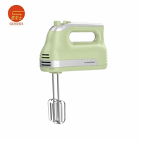 DSP Electric Turbo Hand Mixer 300W 5-Kecepatan Satu-Tombol Boost Pengaduk/Pengait Berlapis Krom |   Desain Bowl-Lift untuk Dapur Toko Roti