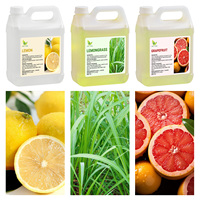 Huile essentielle naturelle biologique de citron, citronnelle et pamplemousse, parfum, bougie, savon, soins de la peau du corps, exportation directe d'usine OEM