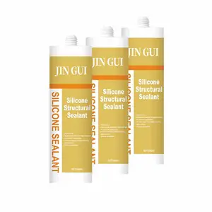 JINGUI 높은 접착 강도 300Ml 유리 지붕 용 커튼 월 구조 실리콘 실란트