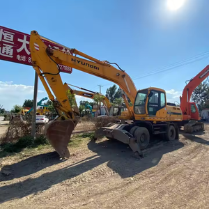 Gran descuento Hyundai 210W-7 210W-9 Excavadora de ruedas 21 toneladas Construcción de segunda mano Original Corea en stock - Product Image 4