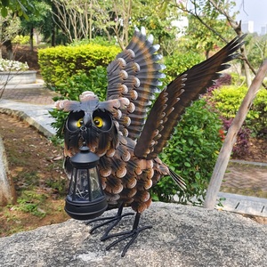 Scultura <span class=keywords><strong>da</strong></span> <span class=keywords><strong>Giardino</strong></span> Decorativa a Forma di Gru in Metallo per Esterni - Product Image 1