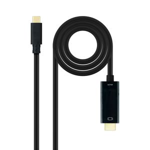 Cavo convertitore - USB-C maschio a HDMI, 4K a 30Hz, lunghezza 1,8 m, ideale per collegare dispositivi ad alta definizione. - Product Image 1