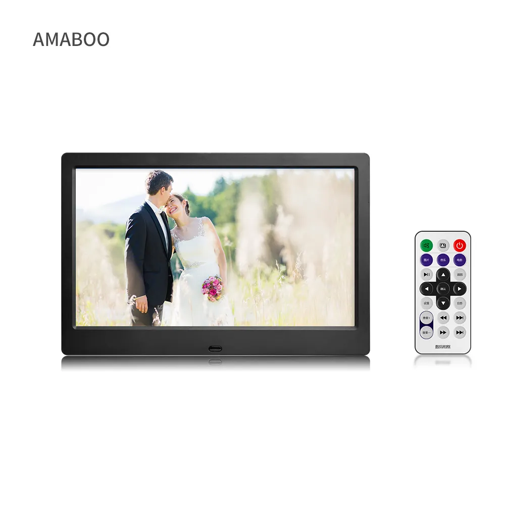 Bastidores de marco de fotos, pantalla digital LCD de 10,1 pulgadas, diseño personalizado, señalización, tarjeta SD USB, venta al por mayor