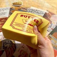 Bâton de beurre super moelleux à remontée lente, jouets anti-stress à presser, jouets promotionnels, forme de dessin animé mignonne, jouets sensoriels alimentaires réalistes 2026
