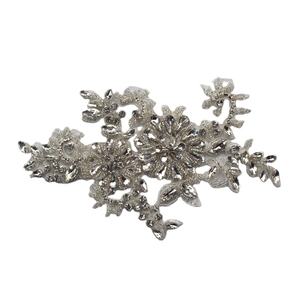 HC-0004 Hechun écologique fait à <span class=keywords><strong>la</strong></span> main à coudre perle robe <span class=keywords><strong>de</strong></span> mariée strass Appliques Stretch & Glow in the Dark verre matériel - Product Image 1