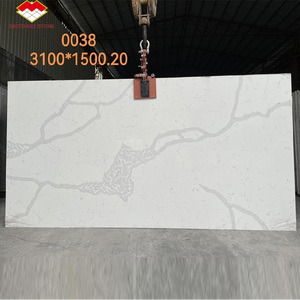 Đá Nhân Tạo cá bụng trắng hiện đại thạch anh Tủ nền tường tấm lớn thạch anh nhân tạo - Product Image 3