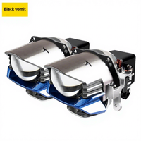Sanwei Blackguard 12V H4/H7 Assemblage de phares de voiture LED et laser 8000 lumens 3000K Ajustement universel Neuf