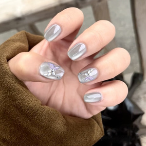 Vente en gros <span class=keywords><strong>pas</strong></span> <span class=keywords><strong>cher</strong></span> presse 3d sur les ongles haute qualité moyen amande dégradé diamant ongles manucure bâton sur ongles pour les femmes - Product Image 4