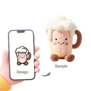 Peluche personalizzato progetta la tua tazza carina peluche peluche Super morbido dai produttori di giocattoli bambole di peluche personalizzate - Product Image 4