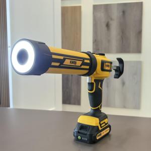 <span class=keywords><strong>Pistolet</strong></span> à calfeutrer électrique sans fil en <span class=keywords><strong>silicone</strong></span> avec lumière LED à vitesse réglable pour le remplissage, l'étanchéité, la réparation - Product Image 3
