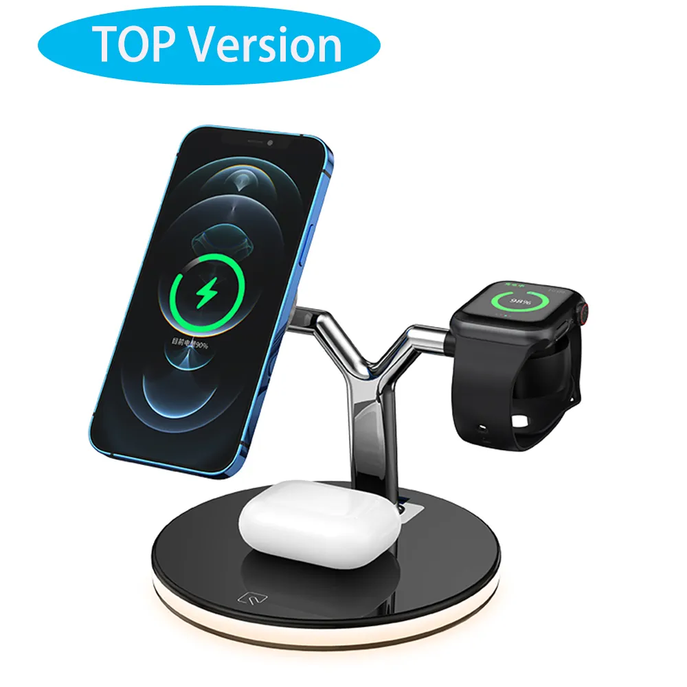 Nieuwe 3 In 1 Draadloze Opladen Dock Station Qi R3 7P I12 J970 Telefoon Oplader Voor Cellphone Earphone S5 horloge Seriële 5 Charger