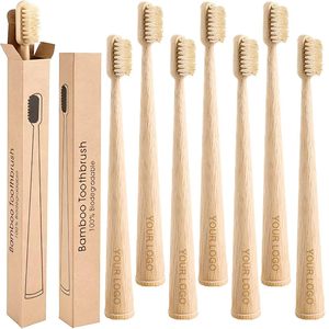 <span class=keywords><strong>Cepillo</strong></span> <span class=keywords><strong>de</strong></span> Dientes <span class=keywords><strong>de</strong></span> Bambú Ecológico con Cerdas Suaves <span class=keywords><strong>de</strong></span> Pelo <span class=keywords><strong>de</strong></span> Jabalí y Caballo, con Logotipo Personalizado y Caja Individual - Product Image 1