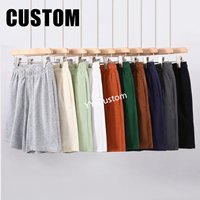 Shorts décontractés pour hommes personnalisés OEM/ODM, en mélange de coton, style streetwear, avec logo brodé ou imprimé, shorts d'été à cordon de serrage, vente en gros OEM