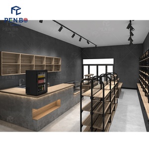 Einkaufs zentrum Renovieren Getränke geschäft Coffee Shop Möbel Moderne Bäckerei Brot <span class=keywords><strong>Display</strong></span> Regal Kaffee Dessert Shop Counter Design - Product Image 6