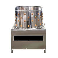 Machine industrielle d'épluchage des plumes de volaille, machine à plumer les poulets, plumeur automatique pour poulets, machinerie avicole
