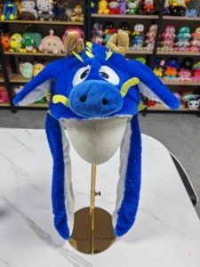 Custom Christmas Moveable LED Lighted <strong>Plush</strong> Stuffed Animal Toy Warm Winter Party Animal Toys <strong>Rabbit</strong> Ears <strong>Hat</strong> - Product Image 2