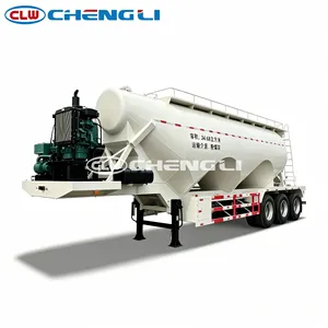 Semirremolque Neumático de 3 Ejes para Cemento a Granel, Remolque Cisterna para Polvo a Granel, Capacidad de 39-46T para Transporte en Carreteras Difíciles - Product Image 3