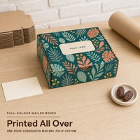 Boîte d'expédition en carton ondulé personnalisée pour l'emballage alimentaire, impression couleur, fermeture auto-adhésive, vente en gros, fabrication OEM