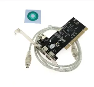 PCI 4 Ports Firewire IEEE 1394 1394A 4/6 Pin Controller Card Adapter 3 ports Firewire Video Capture Card for HDD MP3 PDA