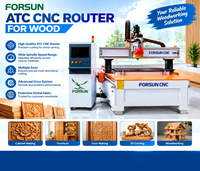 Routeur CNC avec changeur d'outils automatique ATC, centre de traitement CNC pour le bois, réduction de 15%