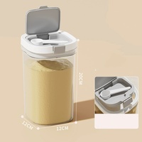 OWNSWING Pot distributeur de lait en poudre pour bébé pour la maison, récipient distributeur de formule avec cuillère Boîte à café hermétique