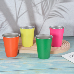 Tasse à café <span class=keywords><strong>personnalisée</strong></span> 350 ml à paroi simple, en acier inoxydable SS304, 12 oz, avec bord roulé, revêtement en poudre, ensemble de gobelets et mugs à <span class=keywords><strong>bière</strong></span> - Product Image 5