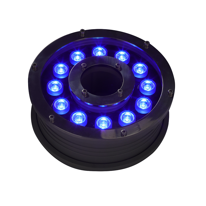 High Quality IP68 RGB Submersible LED Pool Light Stainless Steel Lamp for Pools Fountains Waterfalls DMX Lighting for Landscape