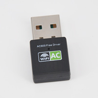 Kartu Jaringan Dongle WiFi USB 600Mbps Driver Gratis PC Desktop Kecepatan Transmisi Adaptor Nirkabel Laptop