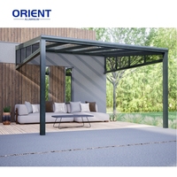 Meilleure vente Toit en verre profilé en alliage d'aluminium plastique transparent Tôle de toiture Toit en verre incassable Pergola Gazebo Lucarne
