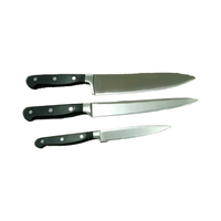 Ensemble de couteaux de cuisine trois pièces ambidextres durables, très demandés, couteau de chef en acier inoxydable multifonctionnel 8-9,9 pouces
