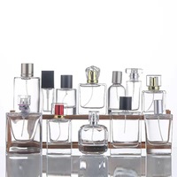 Flacon de parfum personnalisé en gros, 30 ml, 50 ml, 100 ml, flacon de parfum de luxe vide, flacon de parfum en verre avec vaporisateur atomisateur