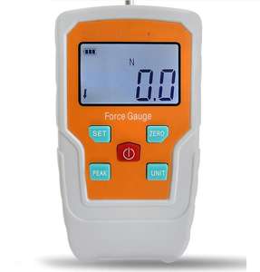 Meteran Pengukur Kekuatan Presisi Tinggi, Dinamometer Pegas Tekanan Tarik Tekan Tekan Digital, Rentang Tester 2-500N Banyak Digunakan - Product Image 1