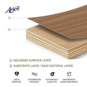 Contrachapado de Papel Impregnado con Melamina de 1220x2440 mm, Grado ENF, para Tablero Decorativo, Contrachapado de Chapa de Teca, Contrachapado de Arce Canadiense - Product Image 3