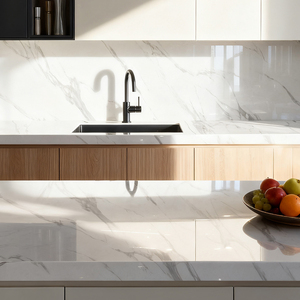 Thành Công 2800*1600mm calacatta tấm đá cẩm thạch trắng lớn thiêu kết đá sứ tấm thiêu kết đá bóng - Product Image 3