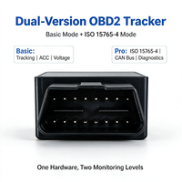 Pelacak GPS 4G OBD2 Mendukung Protokol CAN Bus ISO 15765-4 Pelacakan Real-Time Deteksi ACC & Tegangan