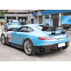 Kit carrosserie <span class=keywords><strong>Black</strong></span> Series semi-carbone pour <span class=keywords><strong>Mercedes</strong></span>-Benz AMG <span class=keywords><strong>GT</strong></span> 2015-2023 – Pare-chocs avant et arrière, jupes latérales, capot – Ensemble de mise à niveau léger - Product Image 6