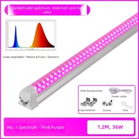 Lampe de culture halogène à spectre complet 9W/18W/24W/36W/48W 2-6 pieds IP65 en aluminium pour la croissance et la floraison/fructation des plantes d'intérieur