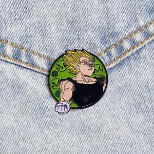 4cm alta calidad Anime DBZ <span class=keywords><strong>Goku</strong></span> Cloisonne pintura aleación broches alfileres - Product Image 4
