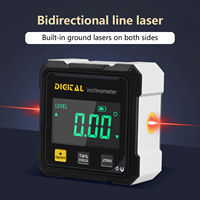 Rapporteur d'angle numérique haute précision avec double laser base magnétique et niveau électronique inclinomètre numérique