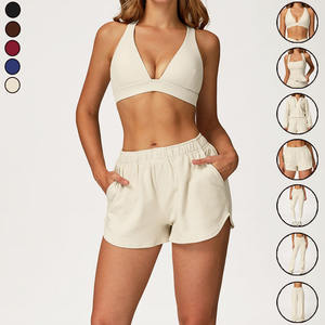 Shorts <span class=keywords><strong>de</strong></span> Yoga para <span class=keywords><strong>Mujer</strong></span> Wgosale, con Cordones, para Ejercicio al Aire Libre, Shorts Deportivos, Capa Activa, Pantalones Cortos <span class=keywords><strong>de</strong></span> Entrenamiento - Product Image 1